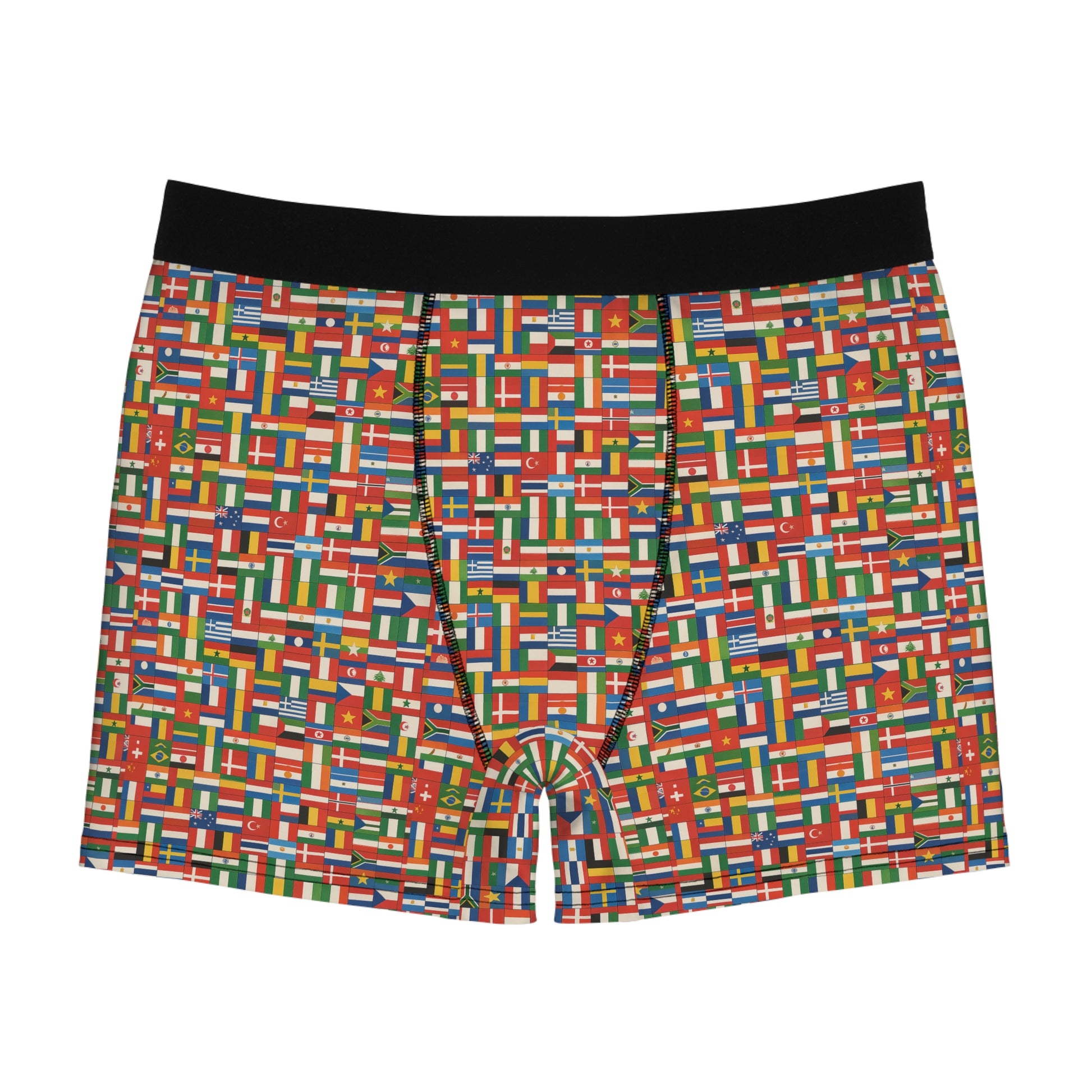 global flags mens boxer briefs underwear front product image multicolor international print
