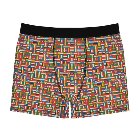 global flags mens boxer briefs underwear front product image multicolor international print

