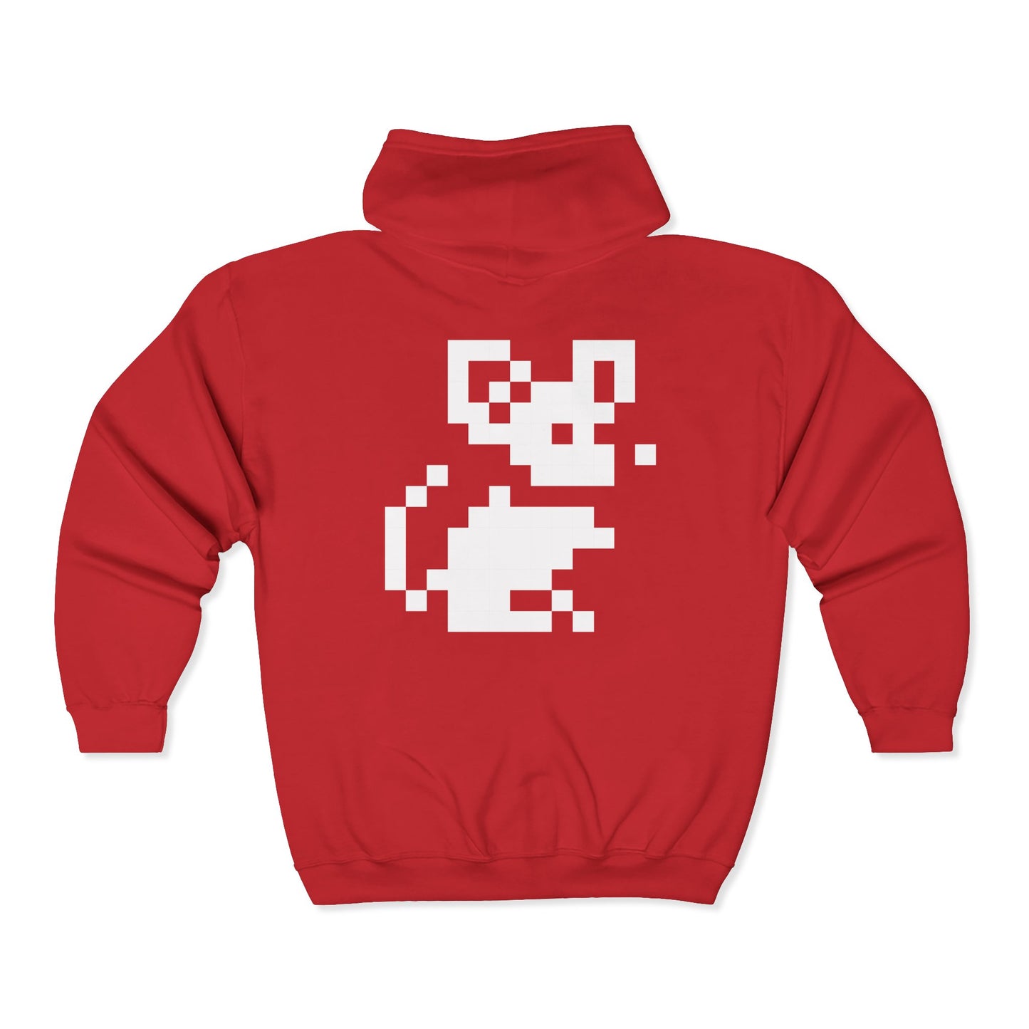 Pixel Mouse Unisex Zip Hoodie