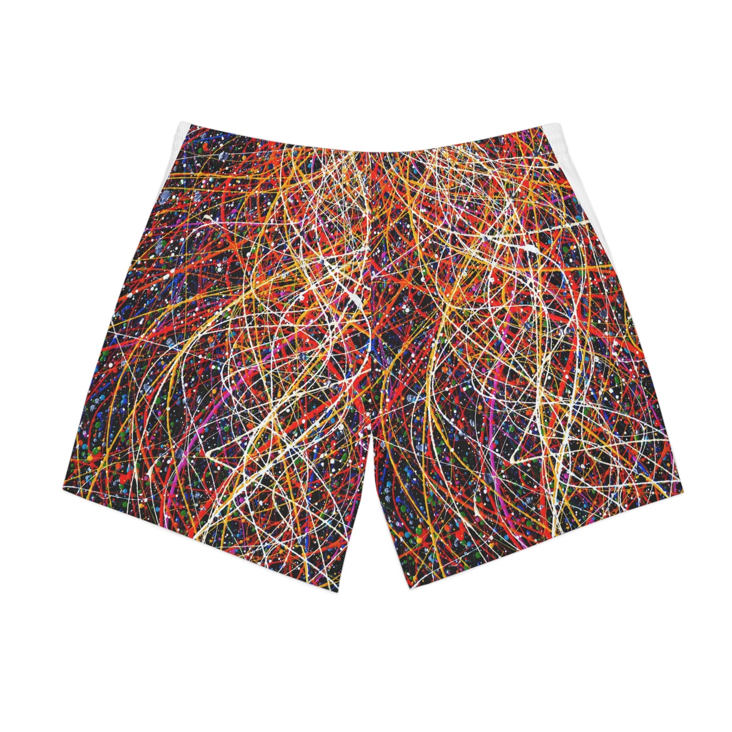 Neon Chaos Men's Beach Shorts