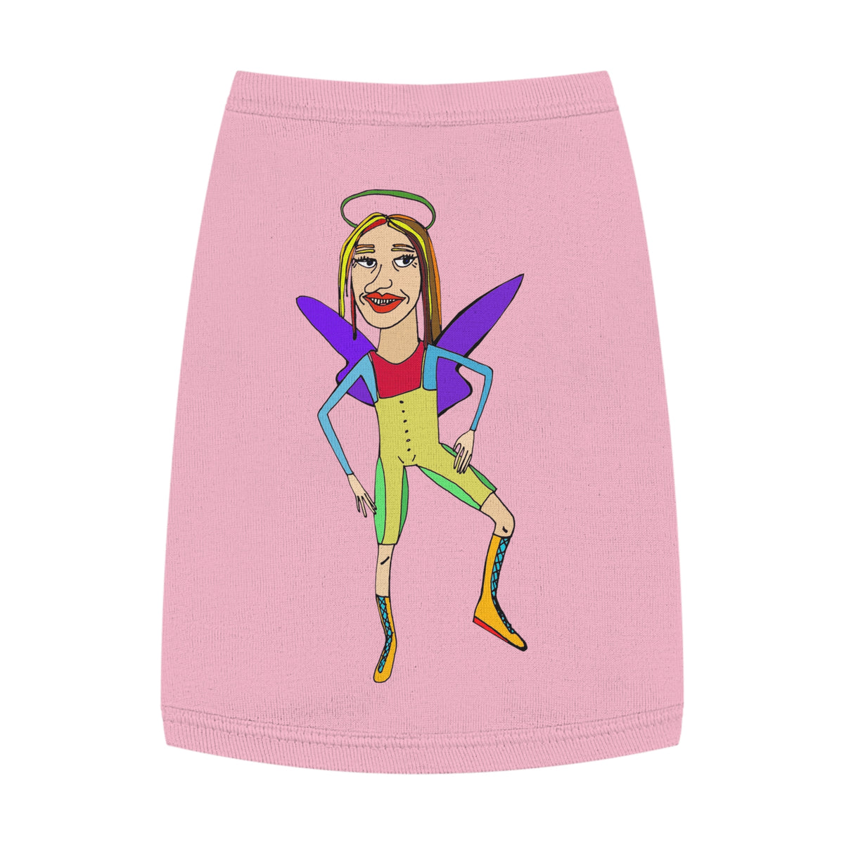 Angelic Sportsy Fairy Dog Shirt – Graphic Pet Tank Top