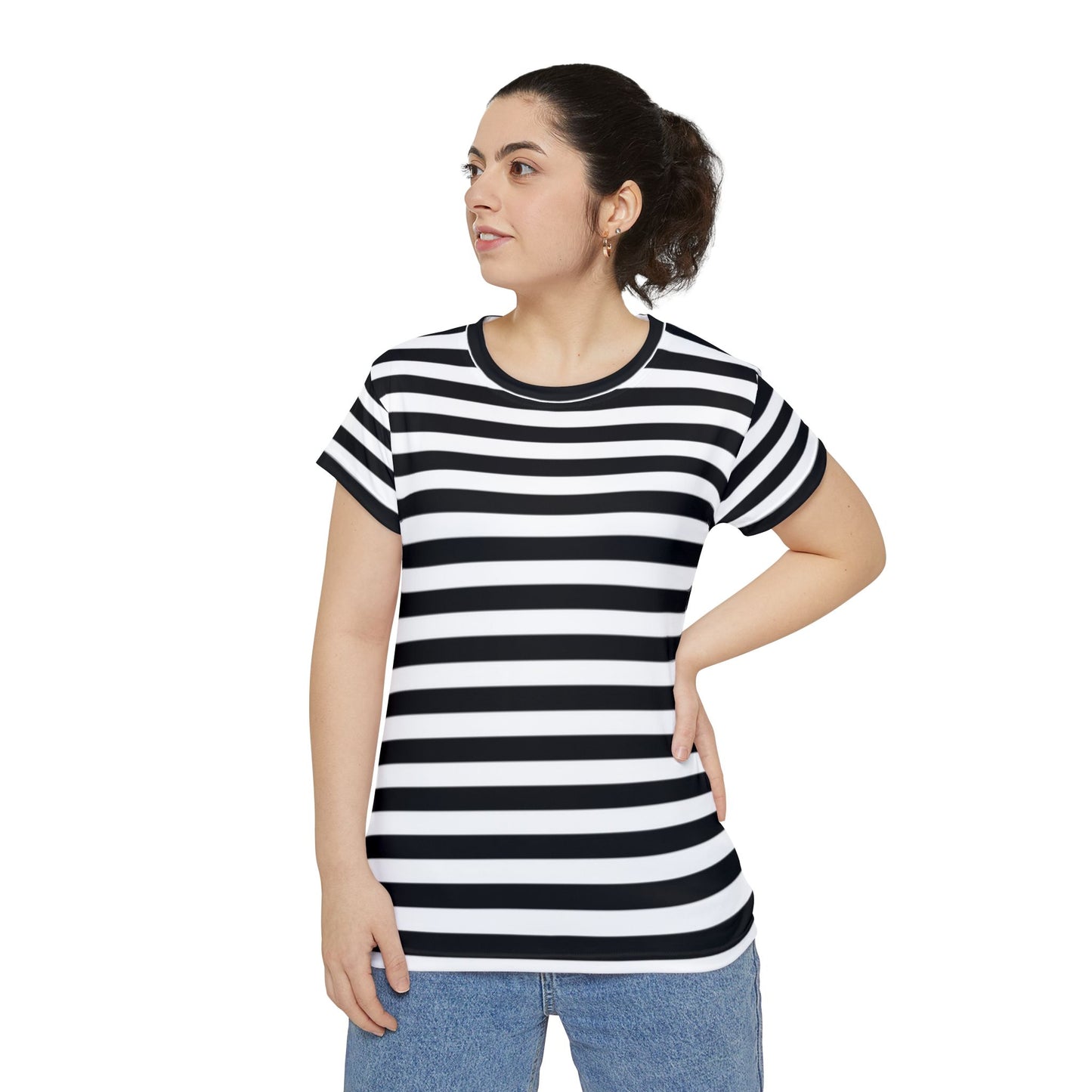 Women's Black Stripes T-Shirt