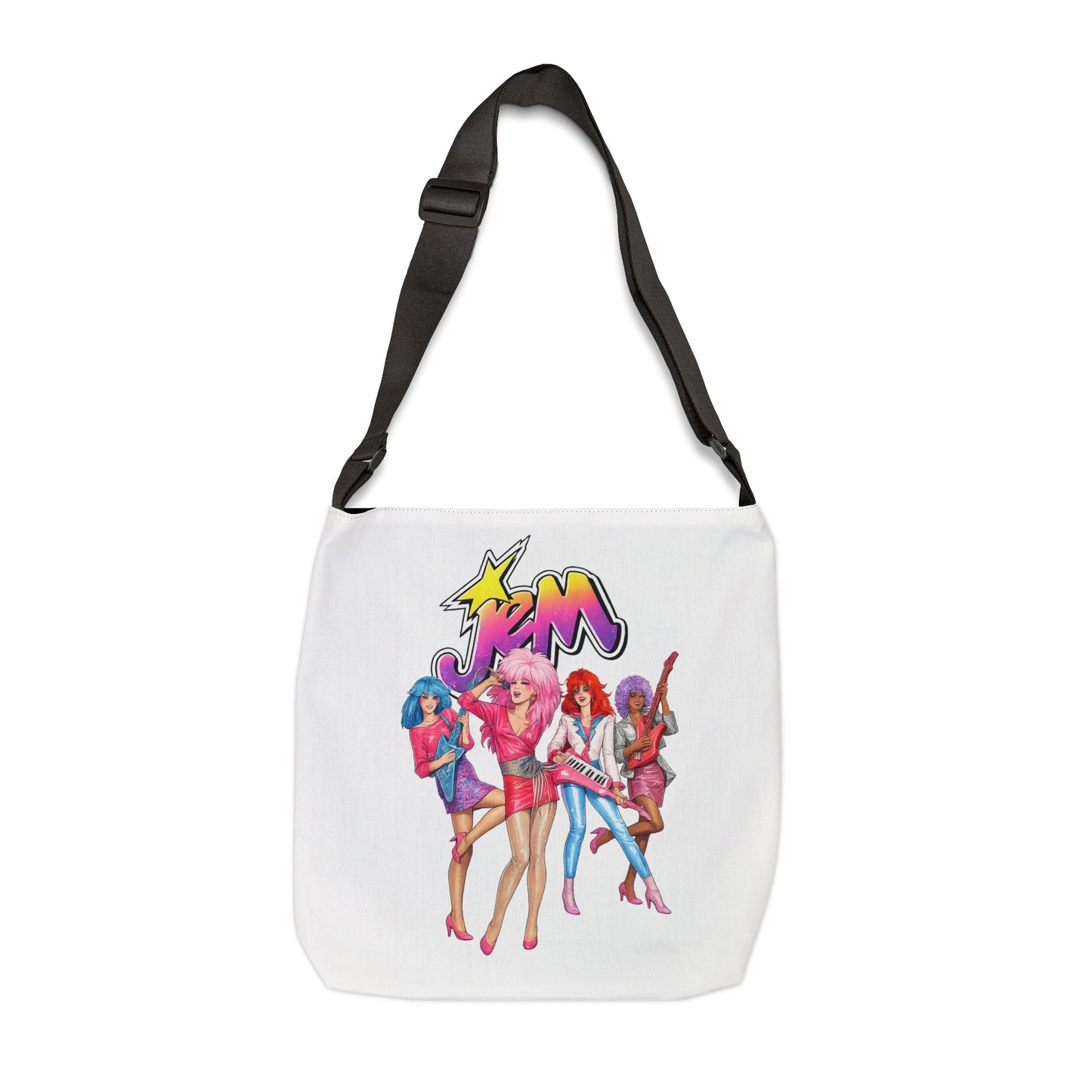 Jem and the Holograms Retro Cartoon Tote Bag