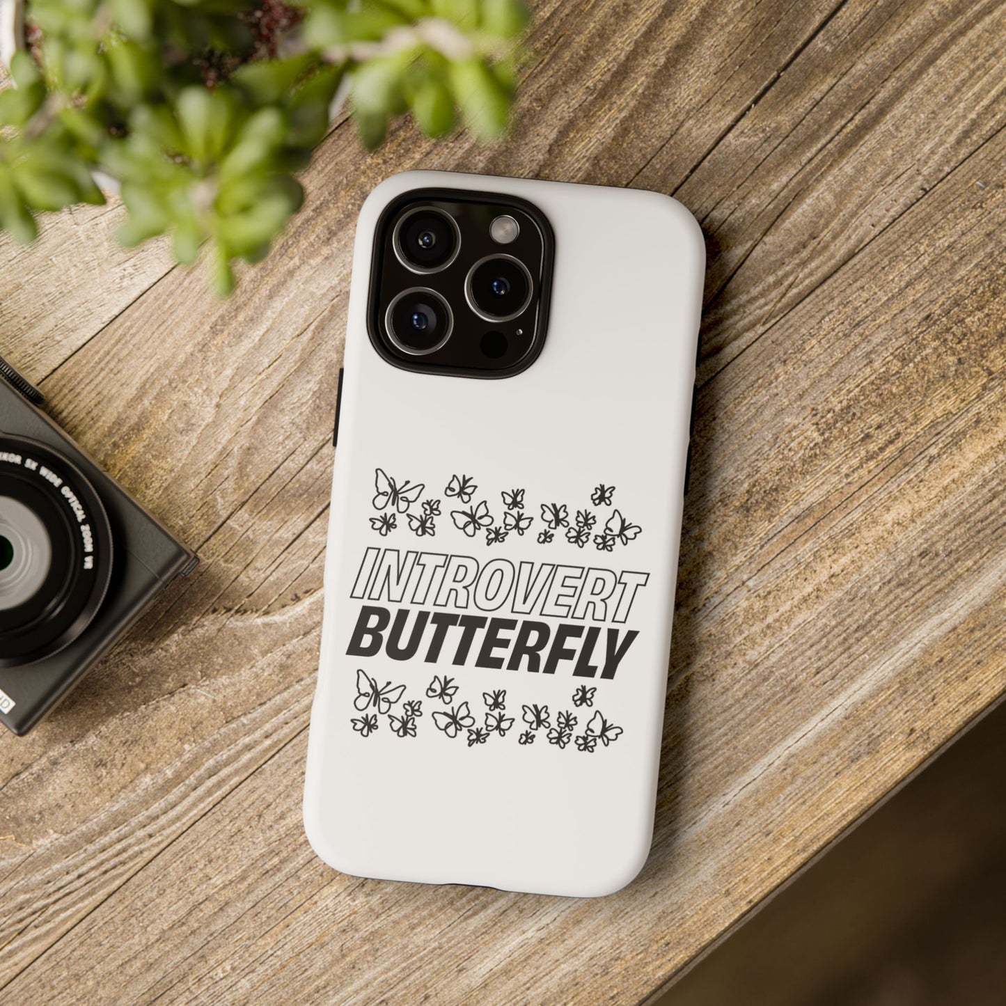 Introvert Butterfly Phone Case
