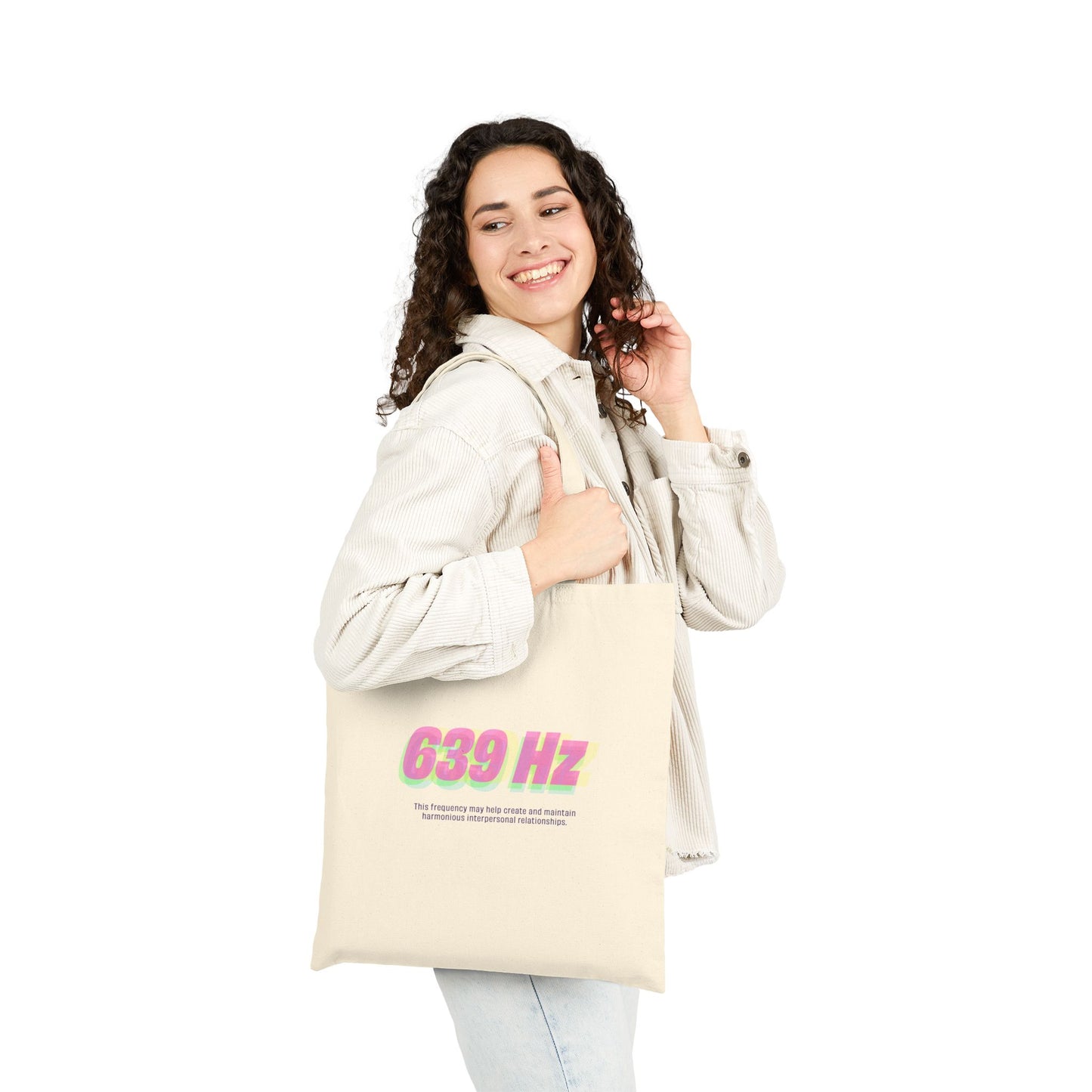 639 Hz Frequency Tote Bag