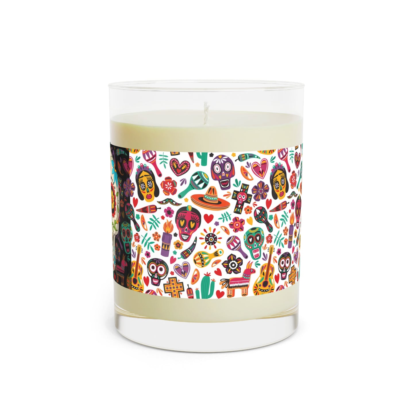 Scented Candle - Day of the Dead - Dia de los Muertos Sage Lavender 11oz Glass