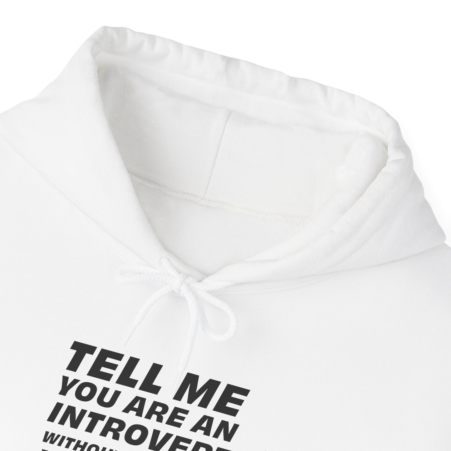 Tell Me You Are An Introvert Without Telling Me... Hooded Sweatshirt