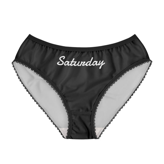 saturday underwear women briefs front view black trim