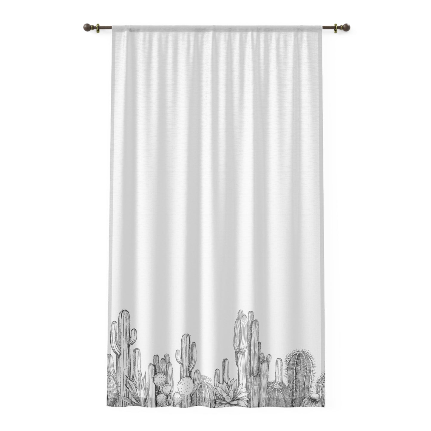 Cacti Window Curtain