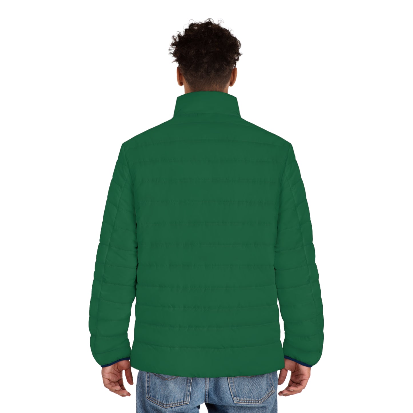 Blinky Men’s Green Puffer Jacket Lightweight Winter Coat