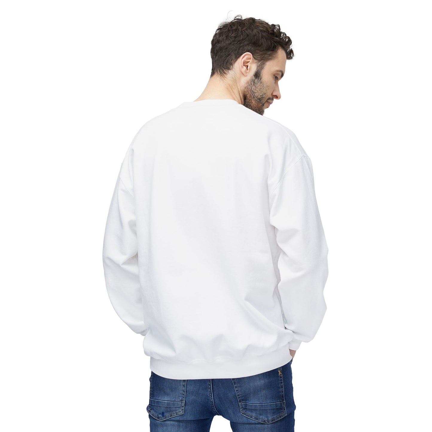 male model wearing retro betty boop graphic sweatshirt