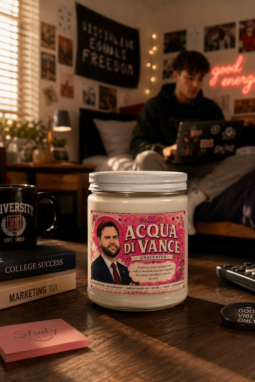 Acqua di Vance - 9 oz Unscented JD Vance Candle