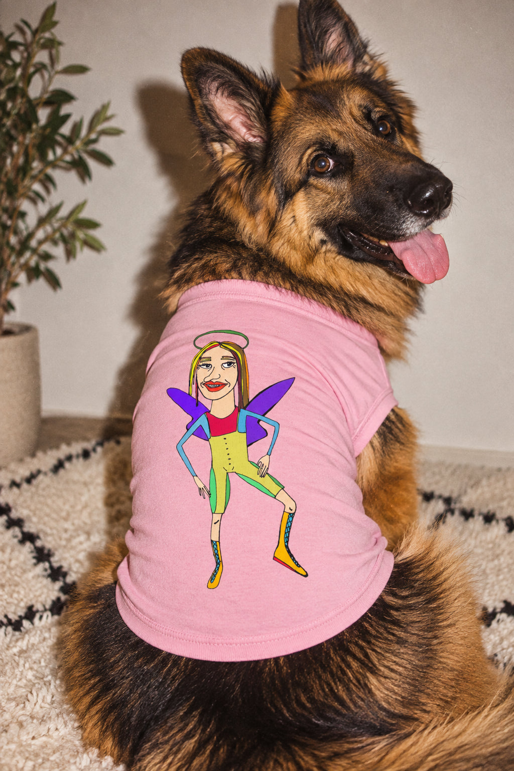 Angelic Sportsy Fairy Dog Shirt – Graphic Pet Tank Top