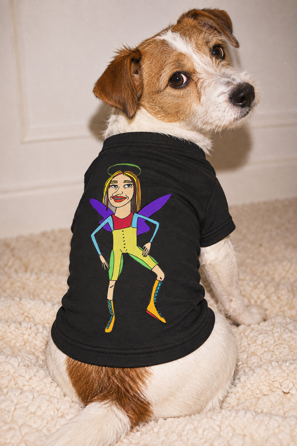 Angelic Sportsy Fairy Dog Shirt – Graphic Pet Tank Top