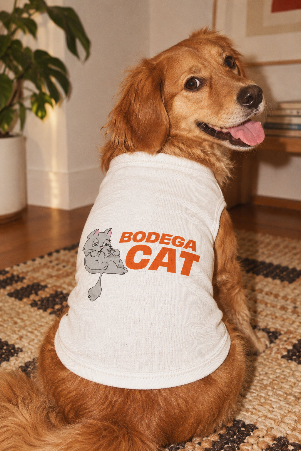 Bodega Cat Dog Shirt – Graphic Pet Tank Top for Dogs & Cats
