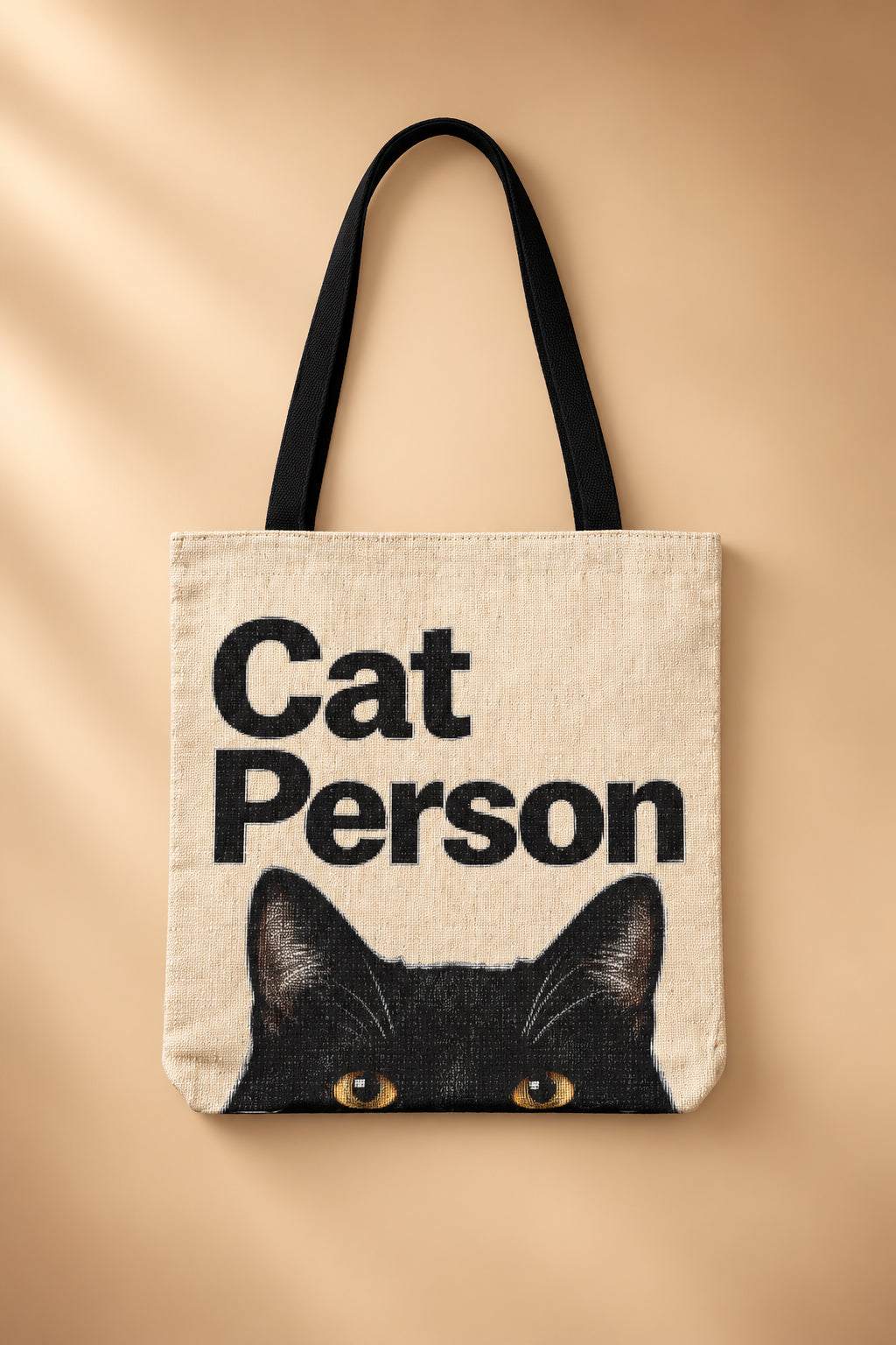 Cat Person Black Cat Tote Bag