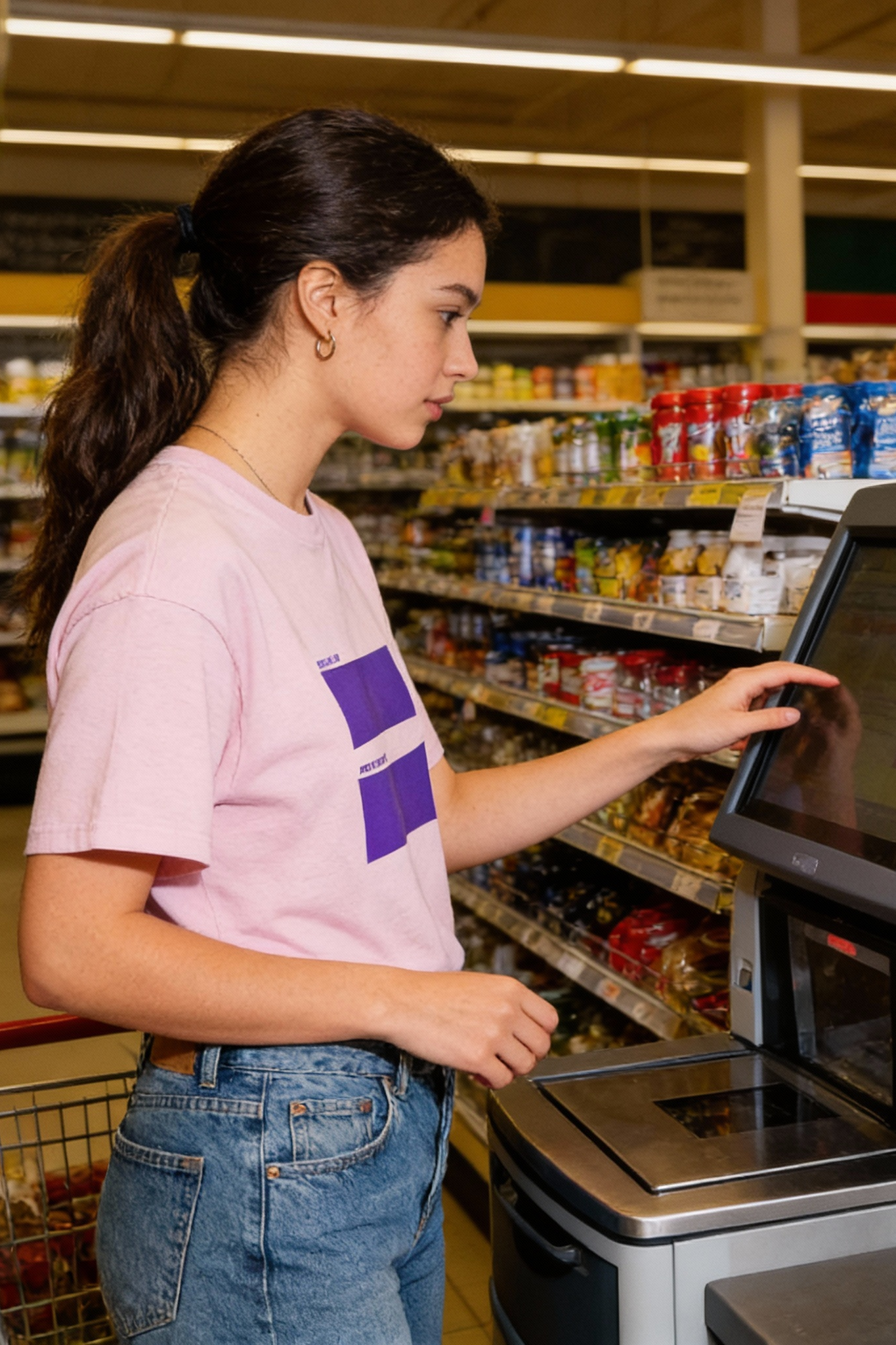 Model wearing Equal Pay For Equal Work T-Shirt in Light Pink