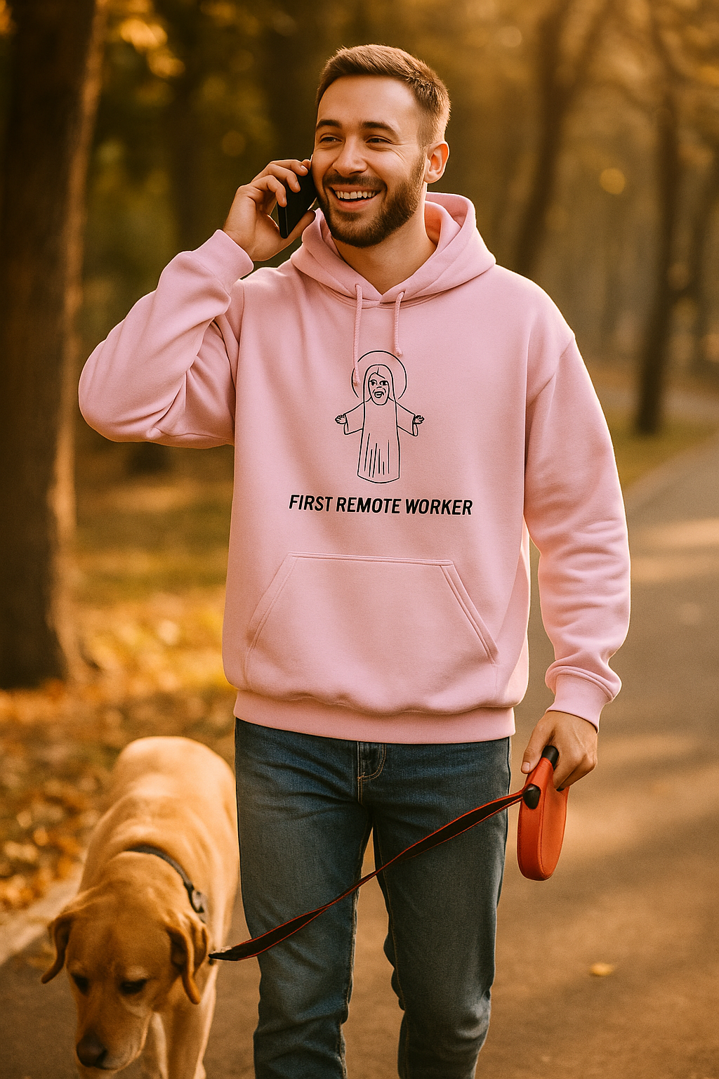 First Remote Worker Hoodie – Work From Home Unisex Hoodie