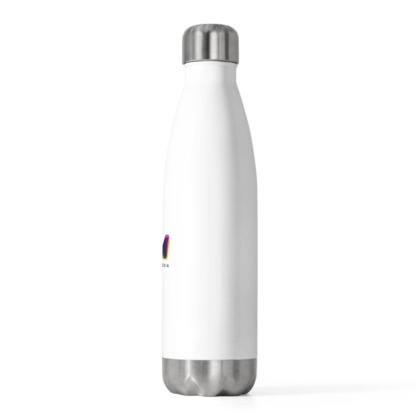 Tantrum Media logo stainless steel insulated bottle 20oz reusable vacuum water bottle