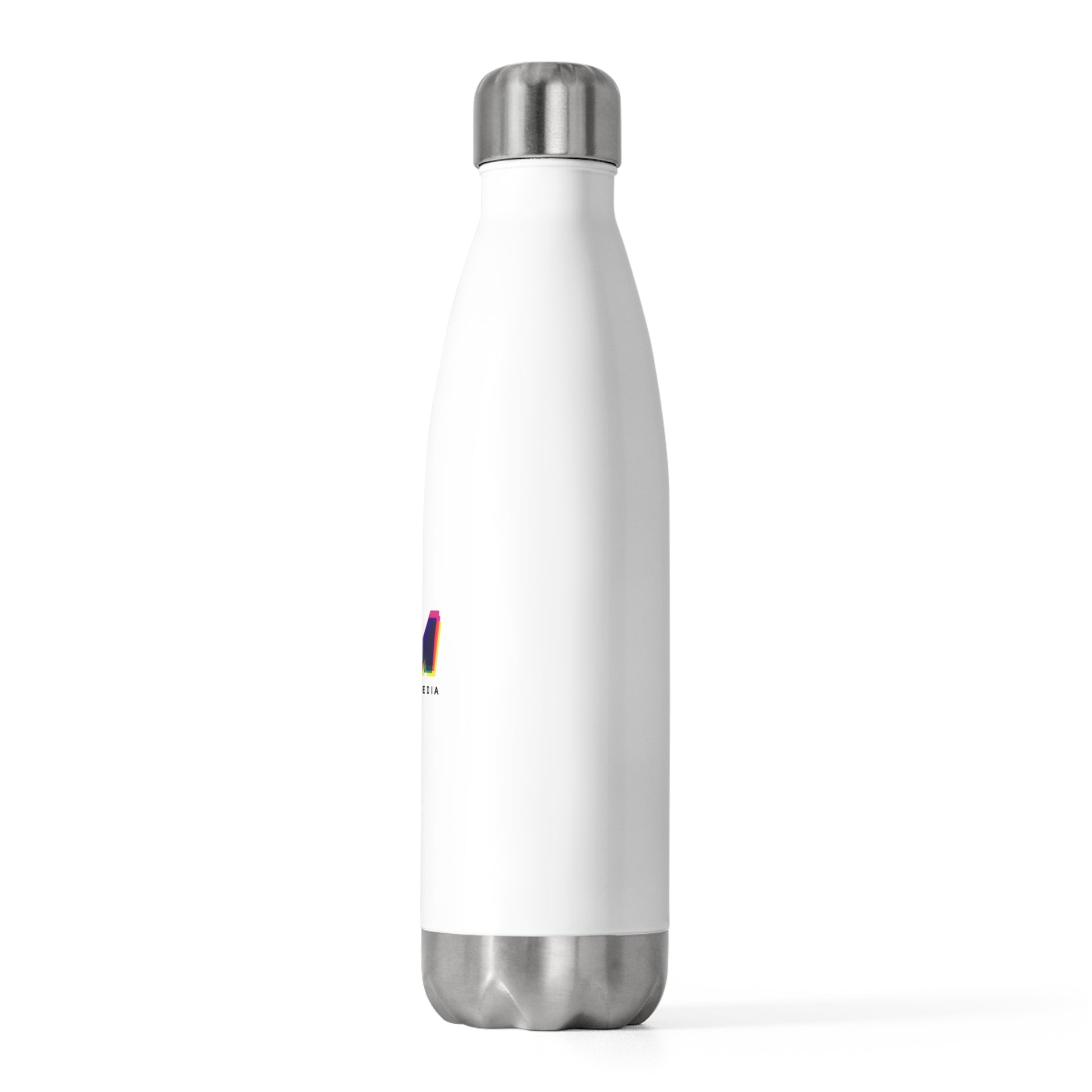 Tantrum Media logo stainless steel insulated bottle 20oz reusable vacuum water bottle