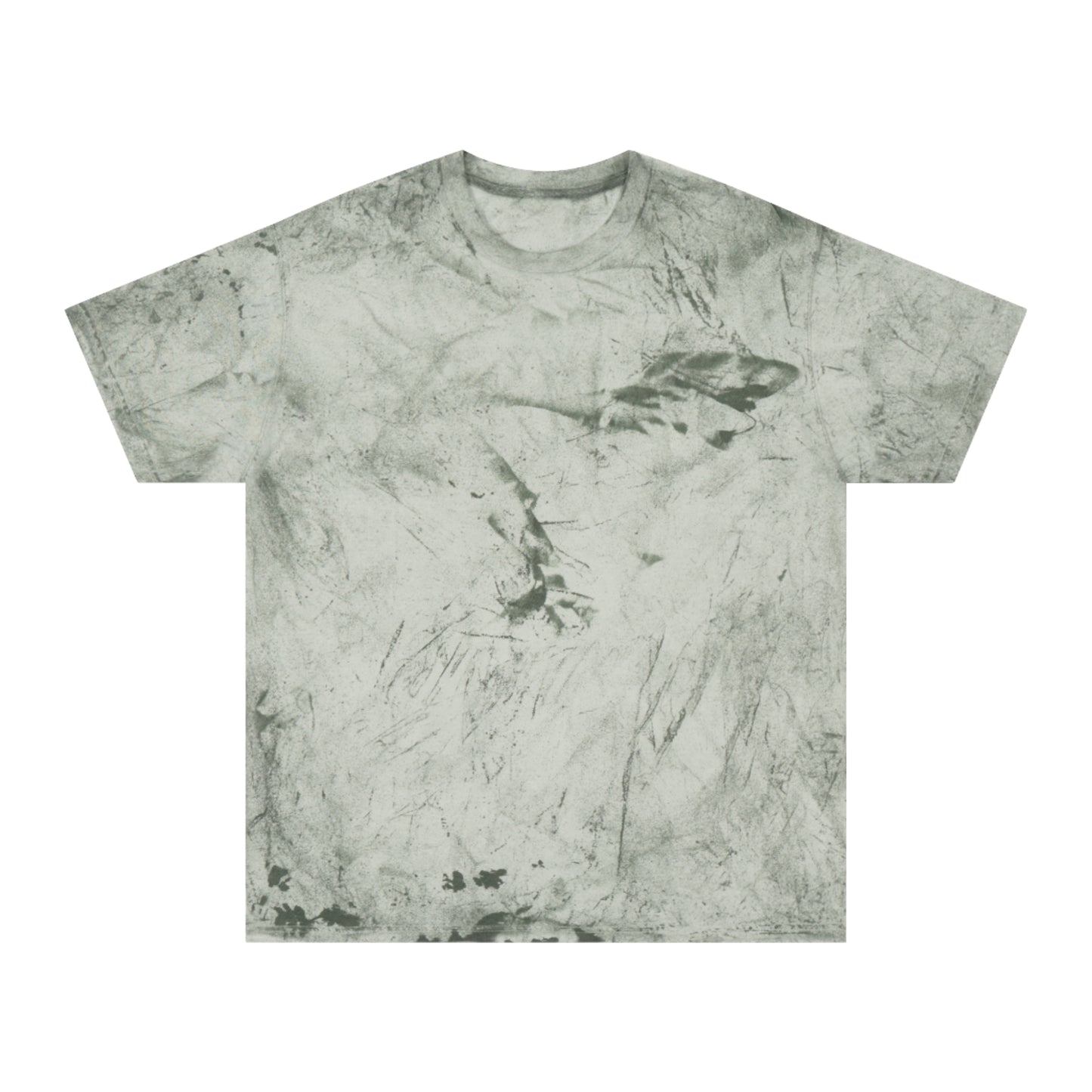 Green tie-dye Alcohol vs Weed T-shirt front product view