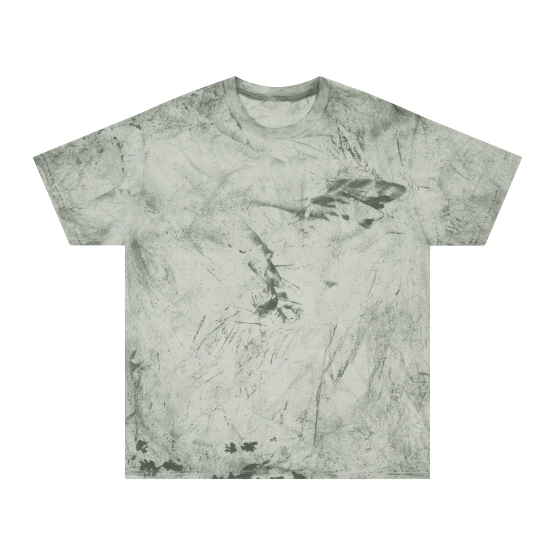 Green tie-dye Alcohol vs Weed T-shirt front product view