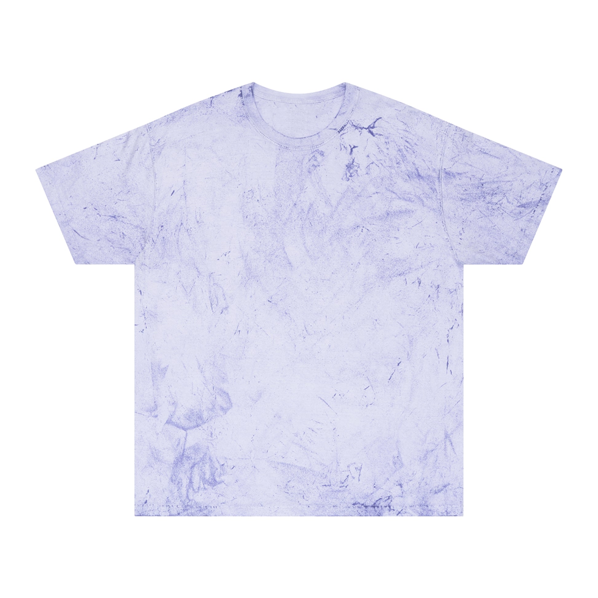 Lavender tie-dye Alcohol vs Weed T-shirt front product view