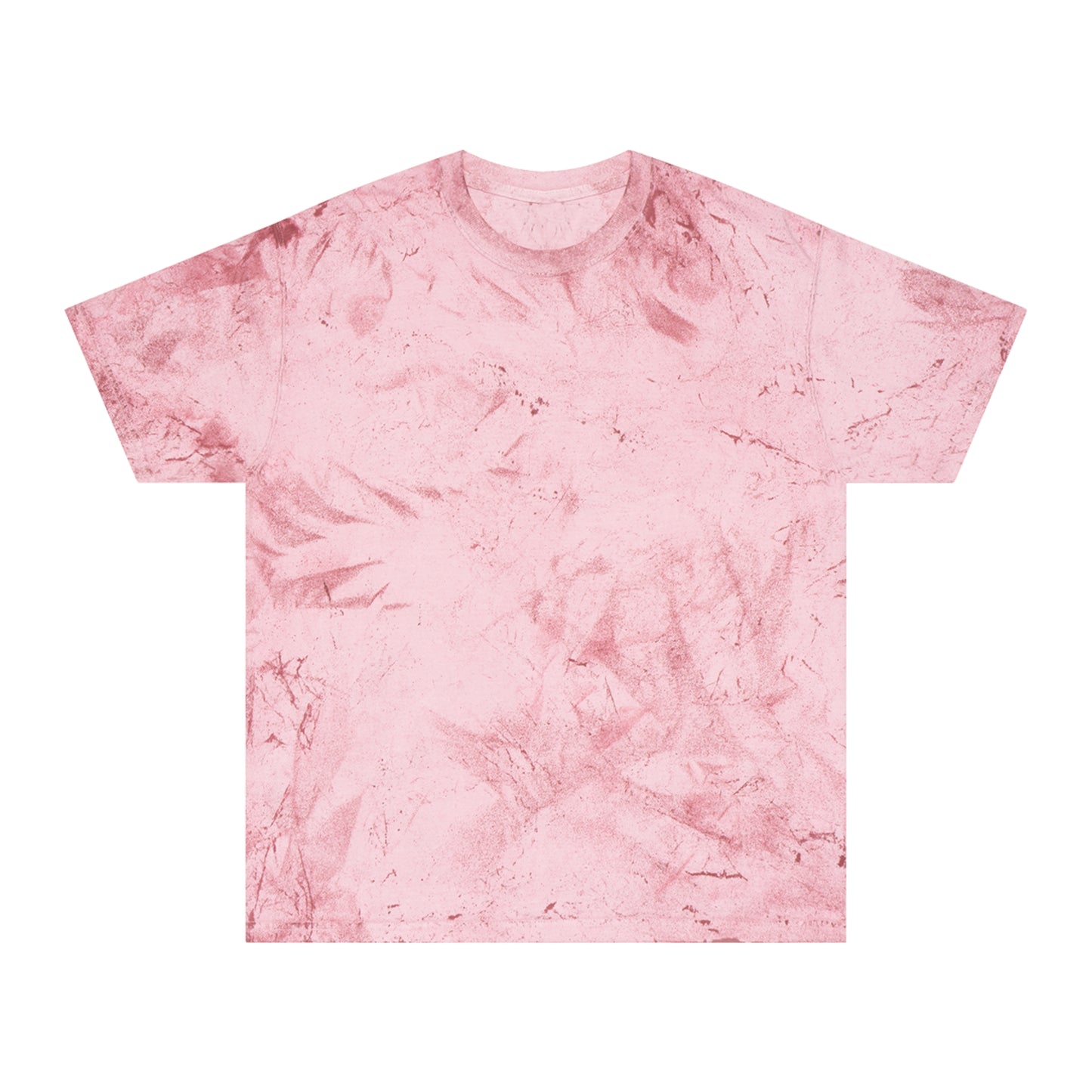 Pink tie-dye Alcohol vs Weed T-shirt front product view