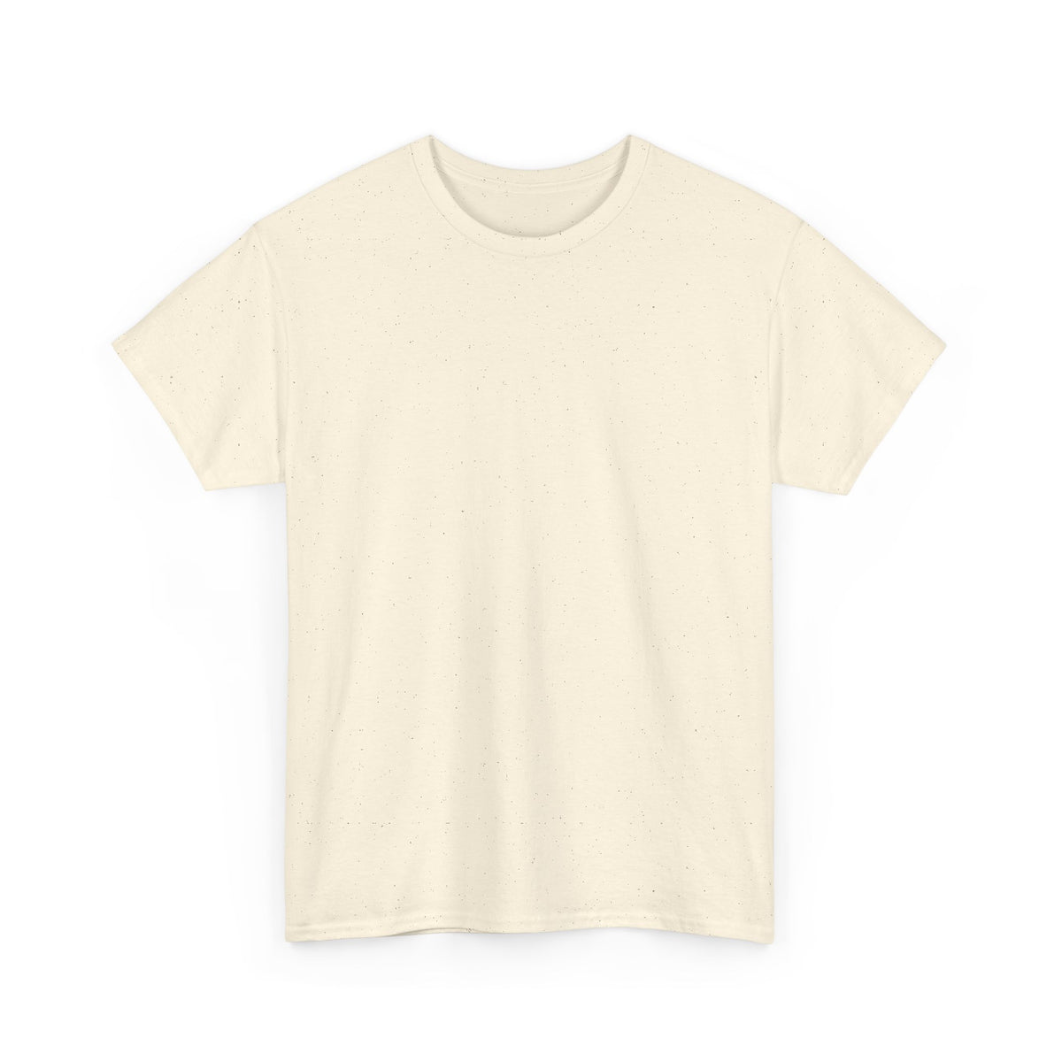 Front view of the ivory Breath T-shirt with a plain crewneck and short sleeves.