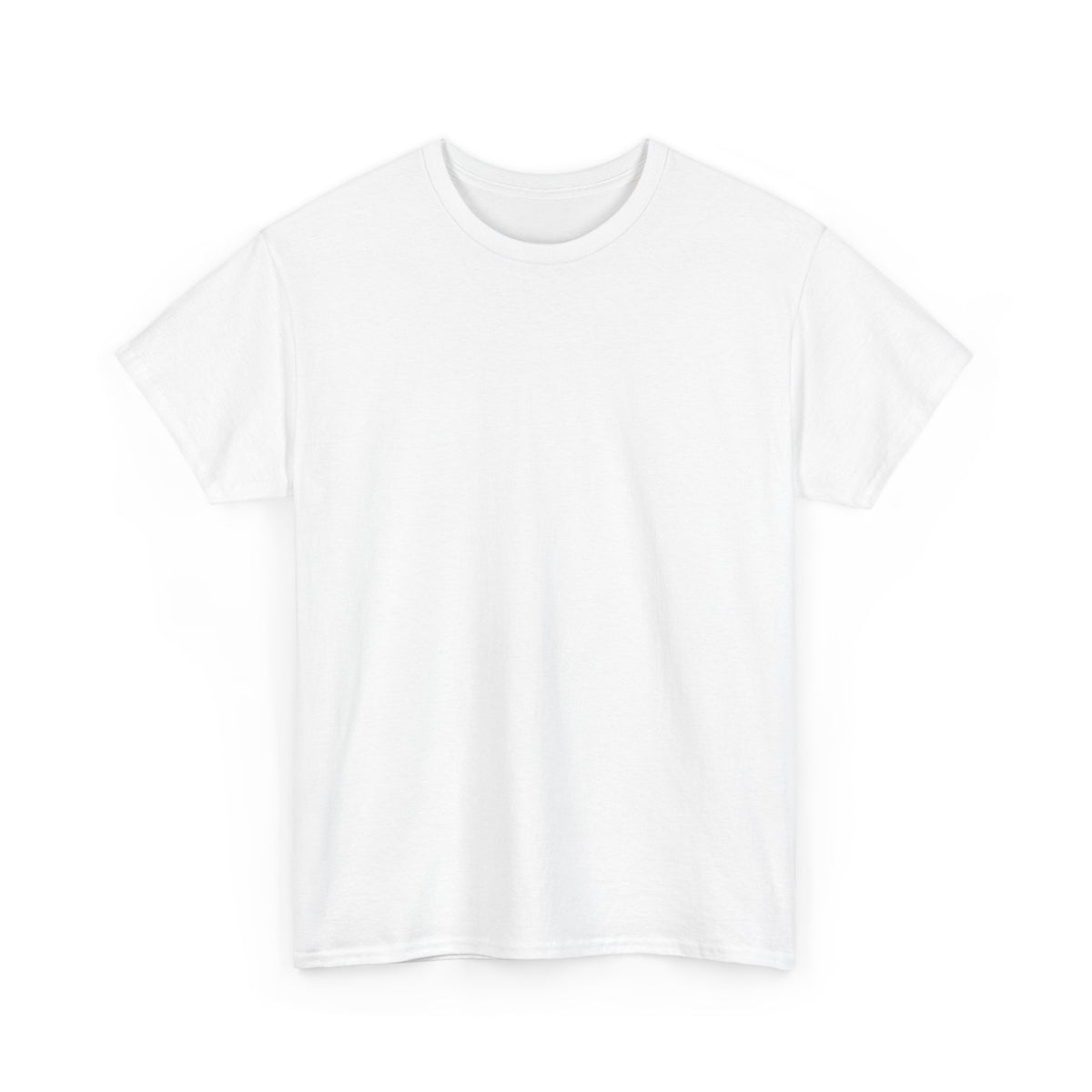 Front view of the white Breath T-shirt with a plain crewneck and short sleeves.