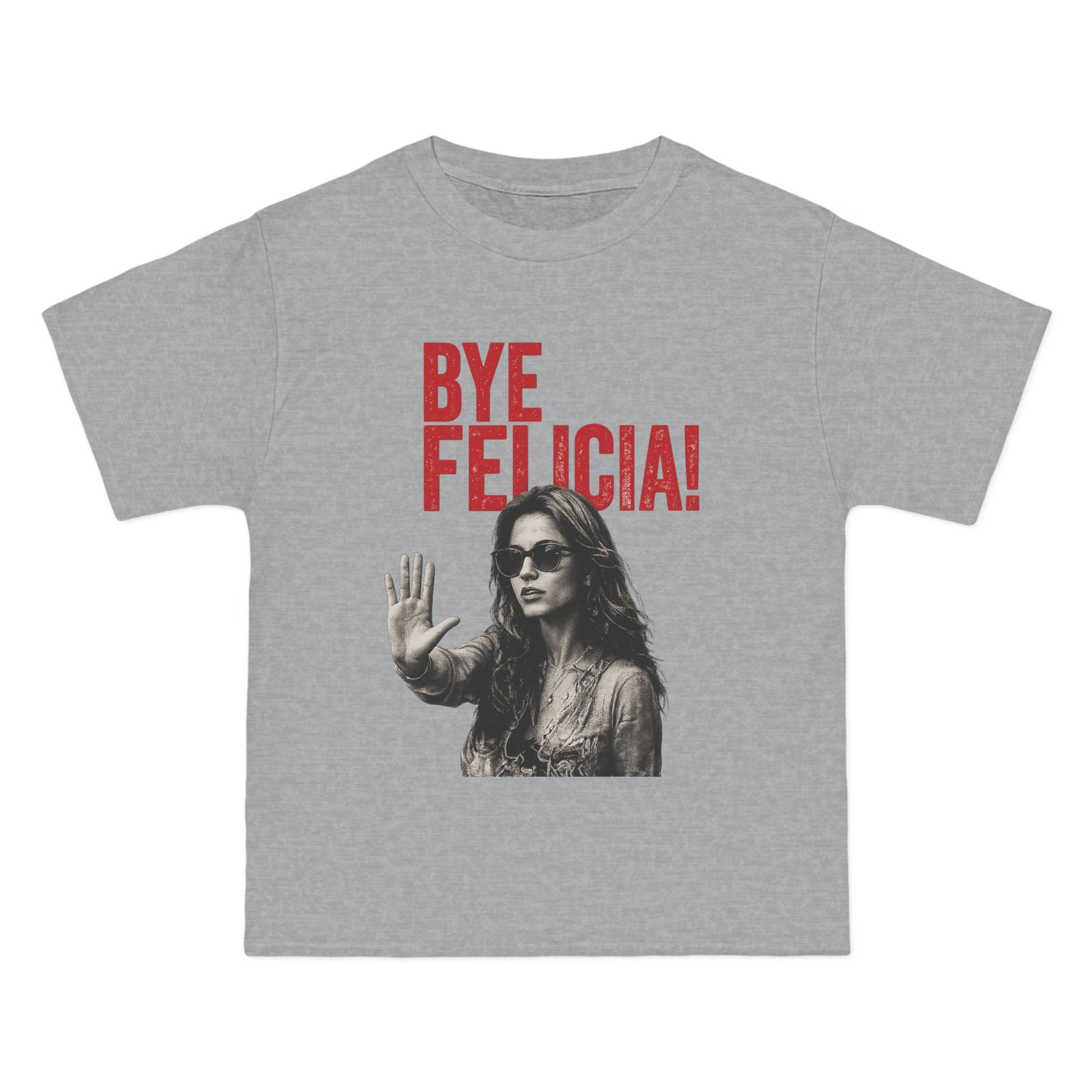Gray Bye Felicia unisex graphic t-shirt front view