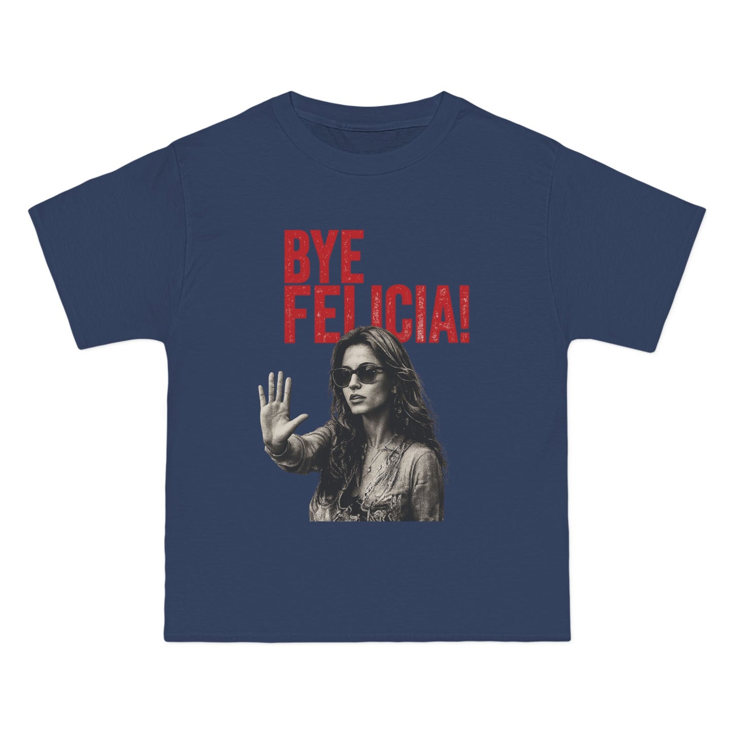Navy blue Bye Felicia unisex graphic t-shirt front view
