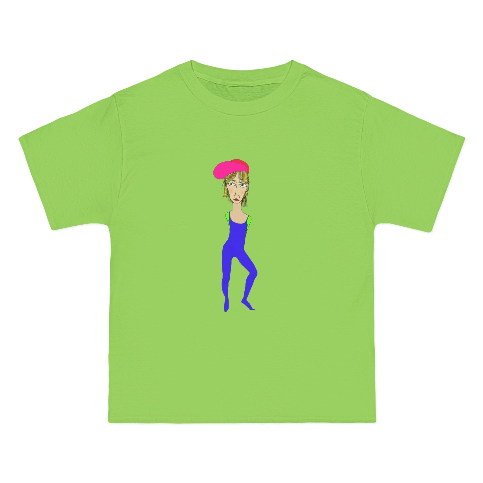 Cody graphic unisex t-shirt front view in green