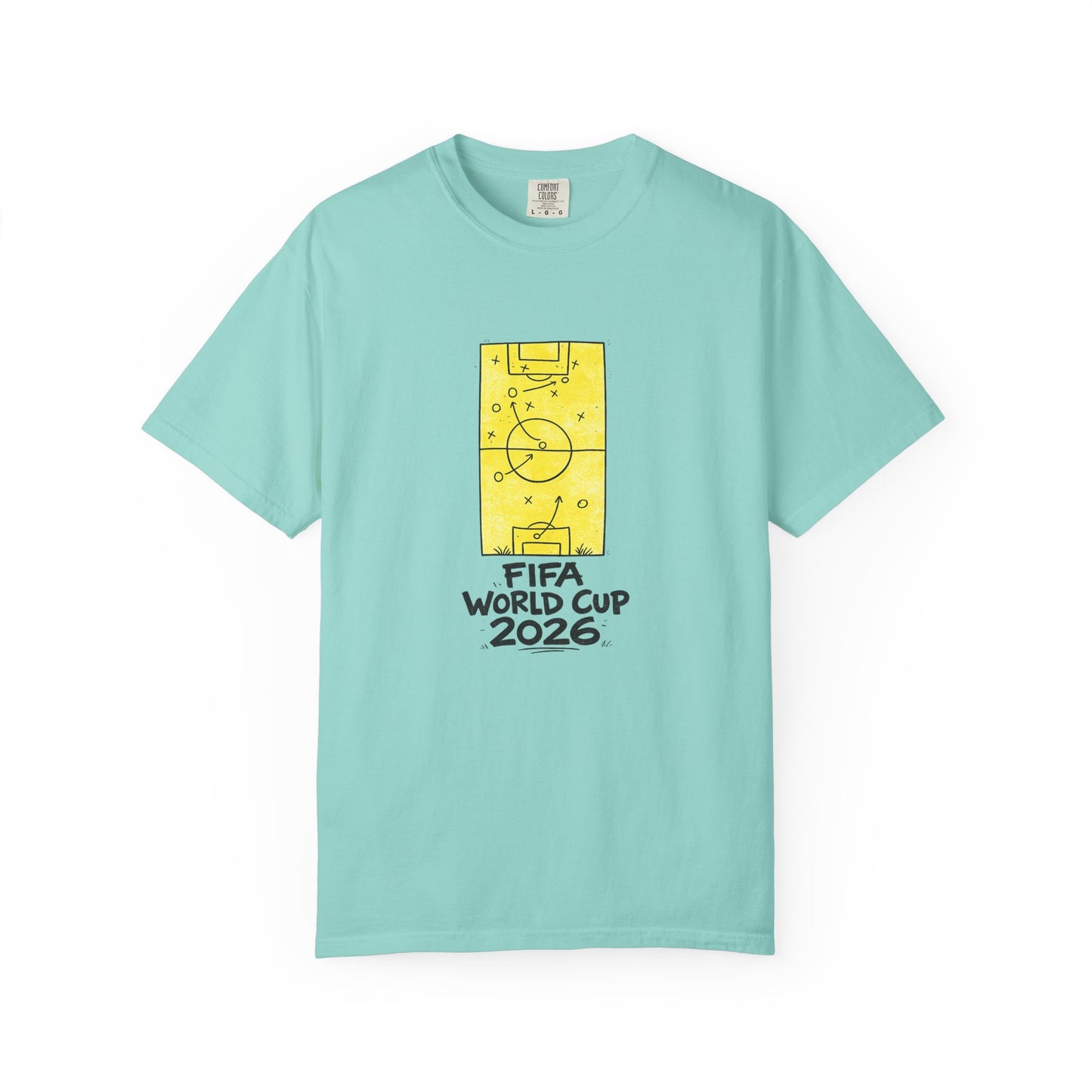 FIFA World Cup 2026 soccer fan t-shirt in mint green color