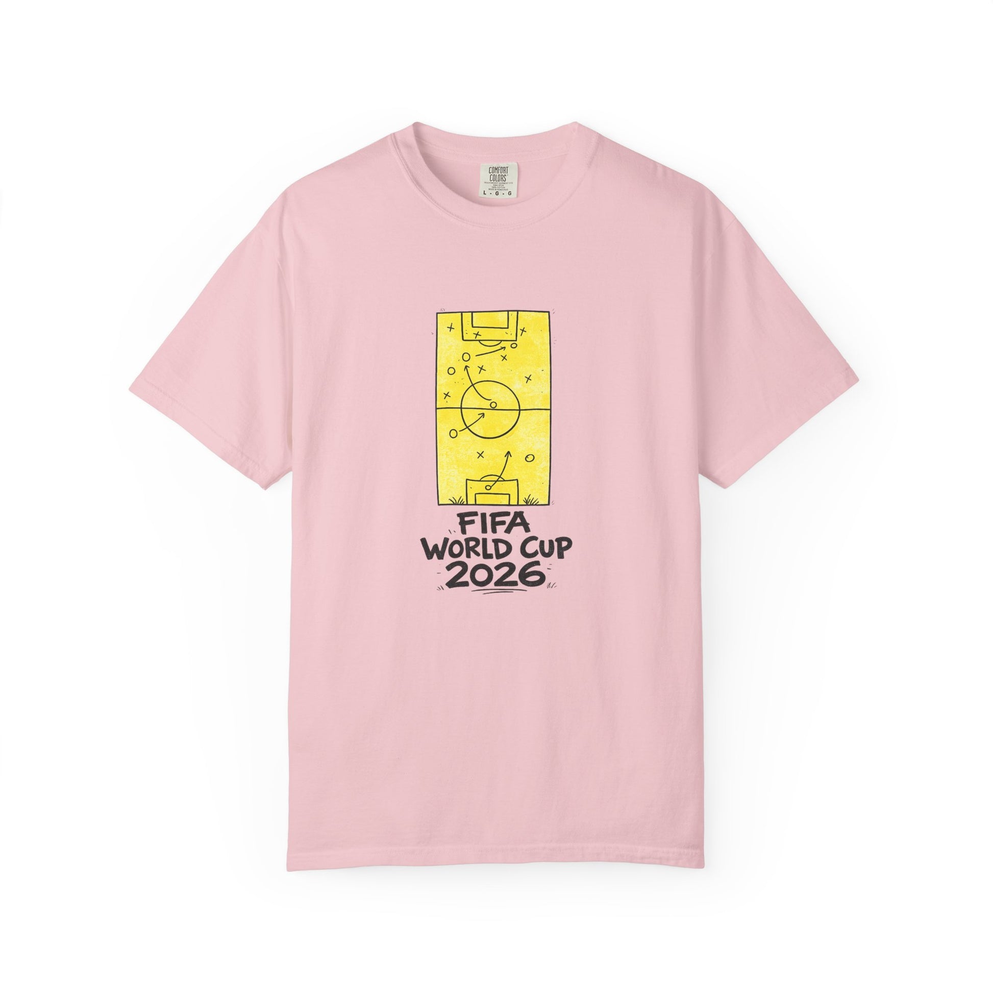 FIFA World Cup 2026 soccer fan t-shirt in pastel pink