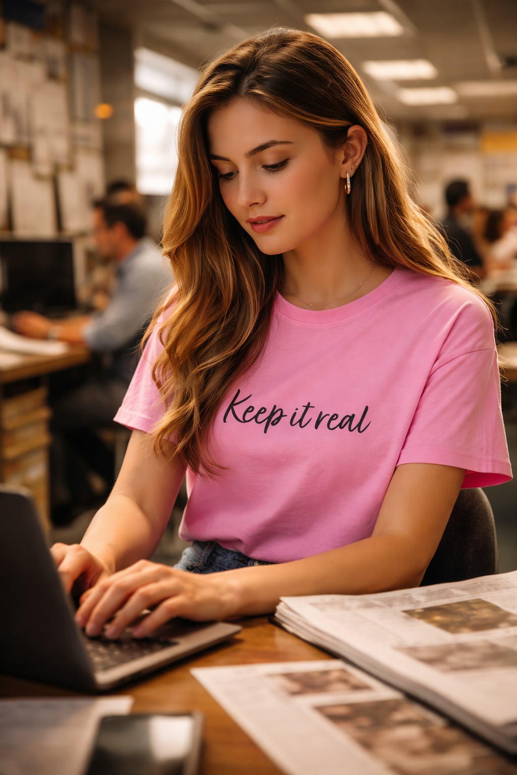 Keep It Real Unisex Cotton T-Shirt – Authentic Everyday Statement Tee