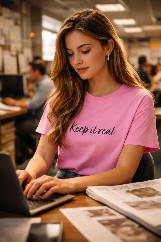 Keep It Real Unisex Cotton T-Shirt – Authentic Everyday Statement Tee