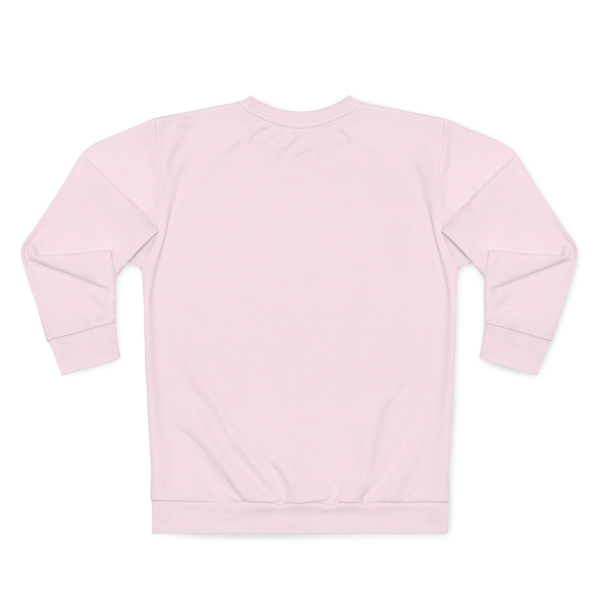 Back view of pink Lucille Ball unisex crewneck sweatshirt