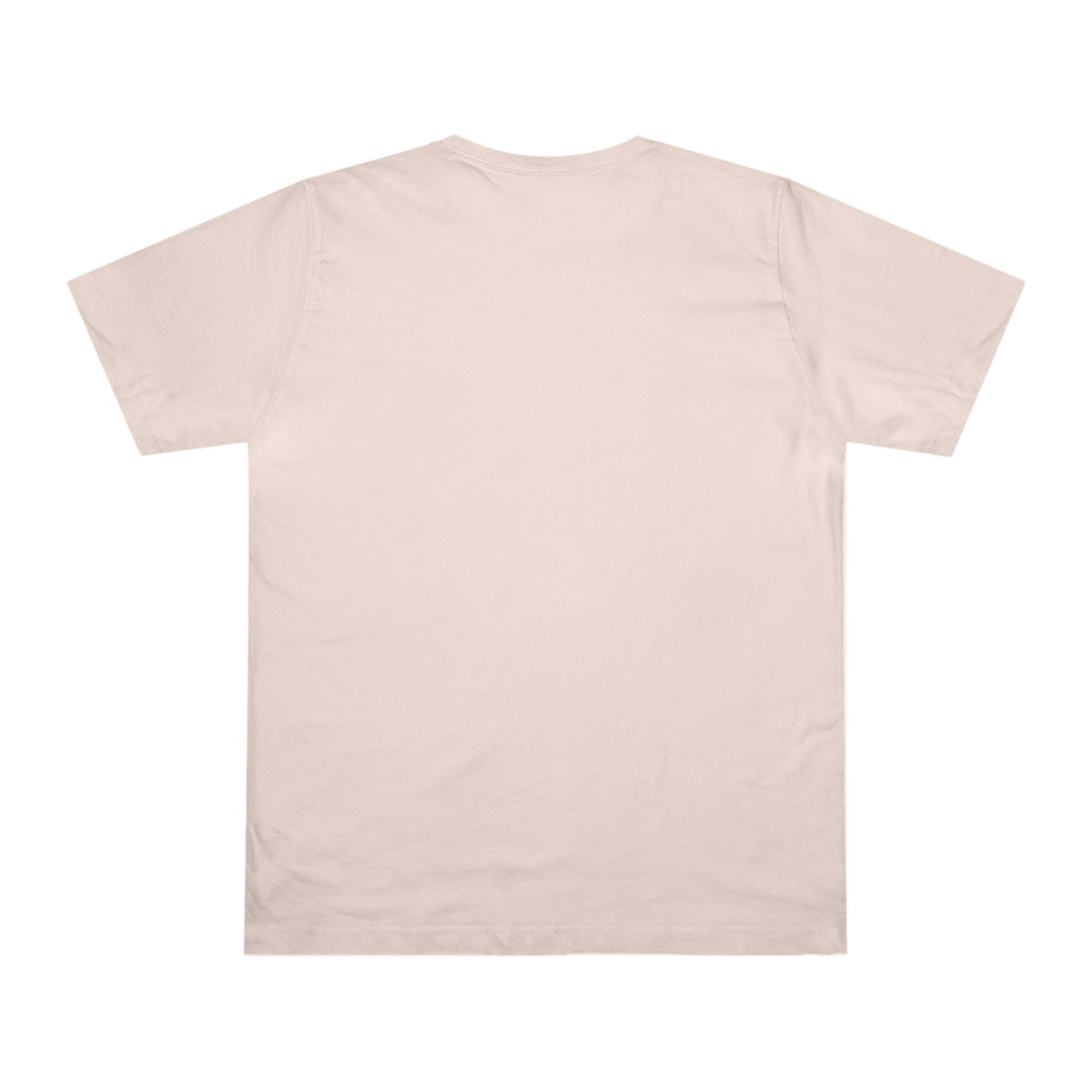 Back view of pale pink Mix unisex combed ringspun cotton T-shirt