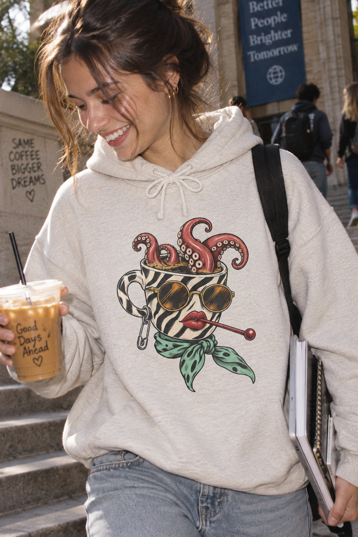 Octopus Daydream Women’s Organic Graphic Hoodie