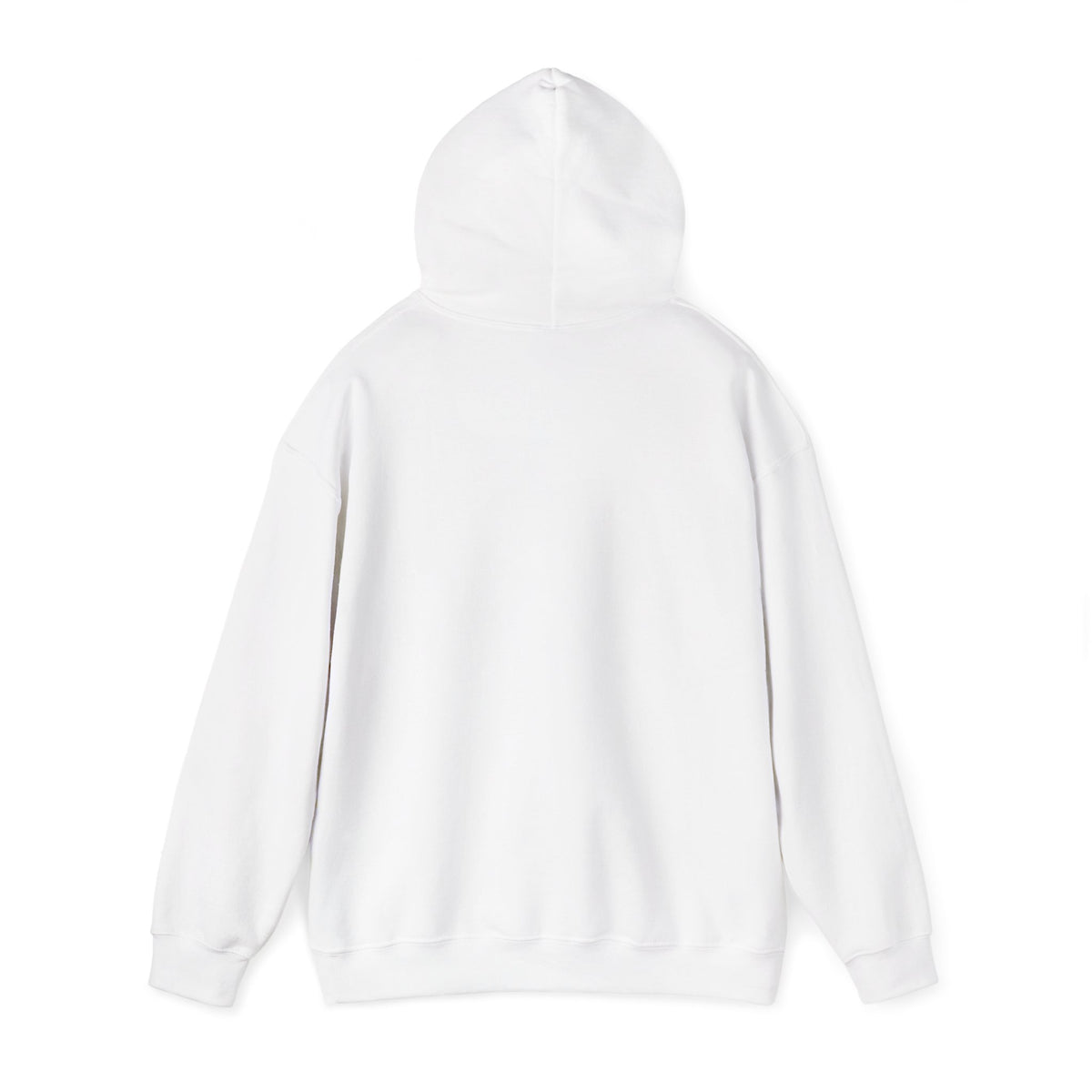 Back view of white OG NJ Housewives pullover hoodie.