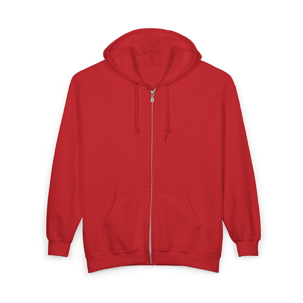 Red Pixel Mouse Zip Hoodie front zip product view