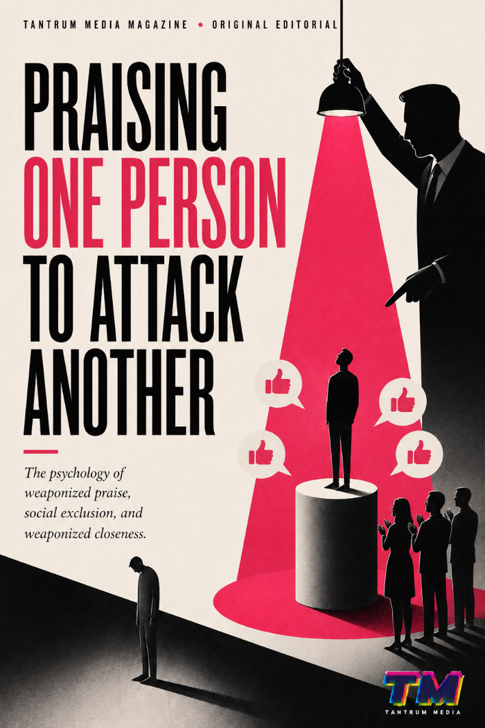 Praising One Person to Attack Another