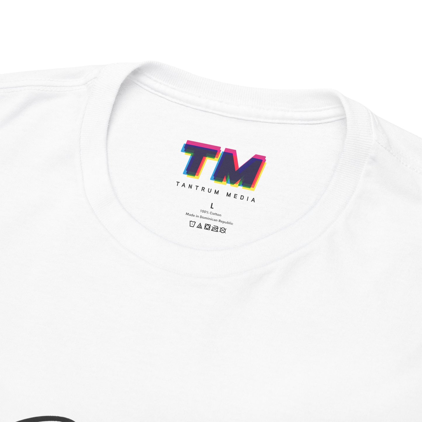 Tantrum Media Airlume combed and ring-spun cotton collar detail