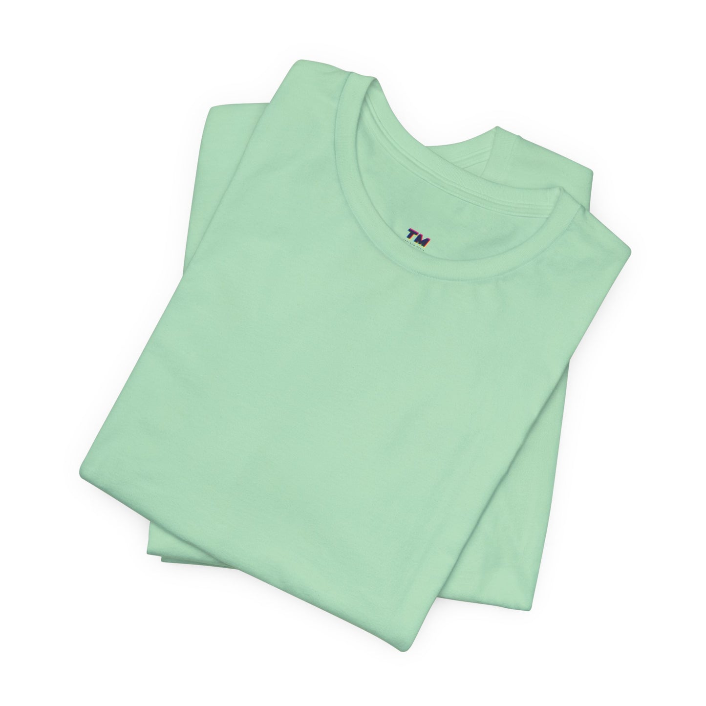 Folded Tantrum Media Soft Tones Plain Tee in mint color