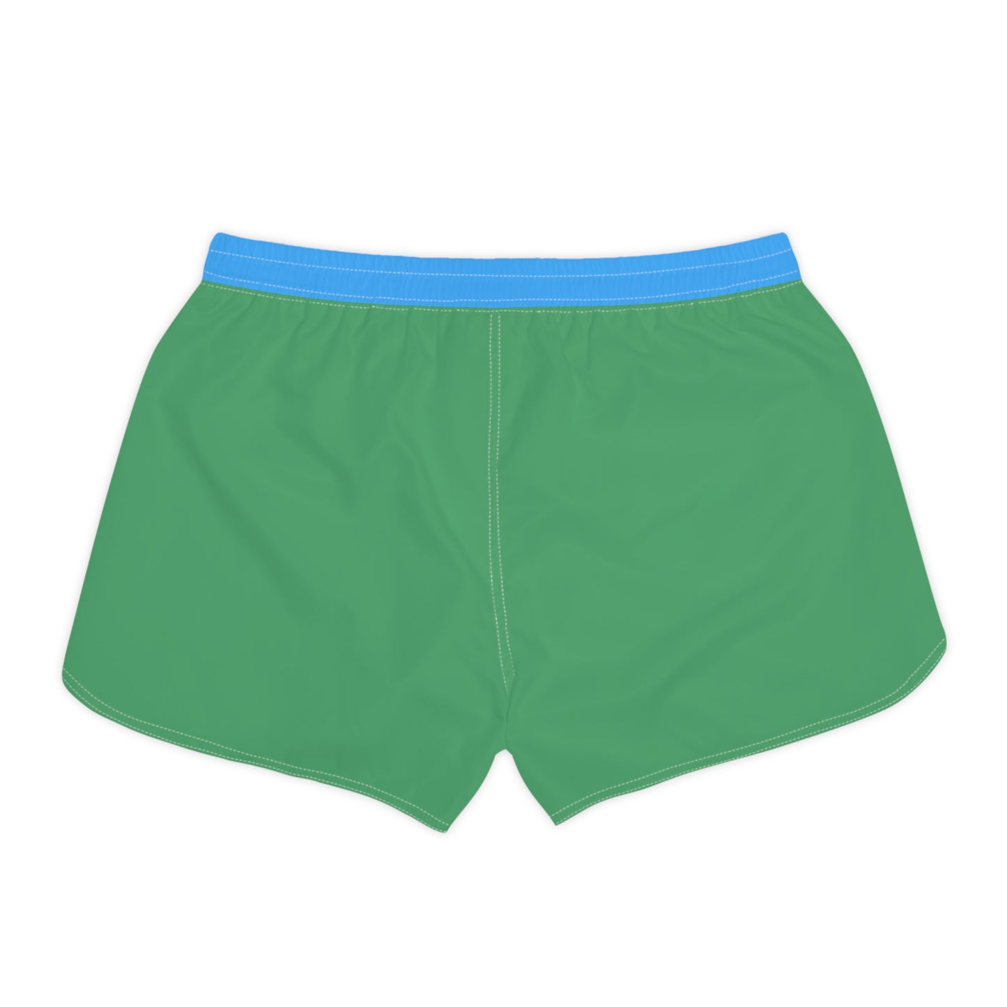 Back view of Solid Color Women's Athletic Shorts.