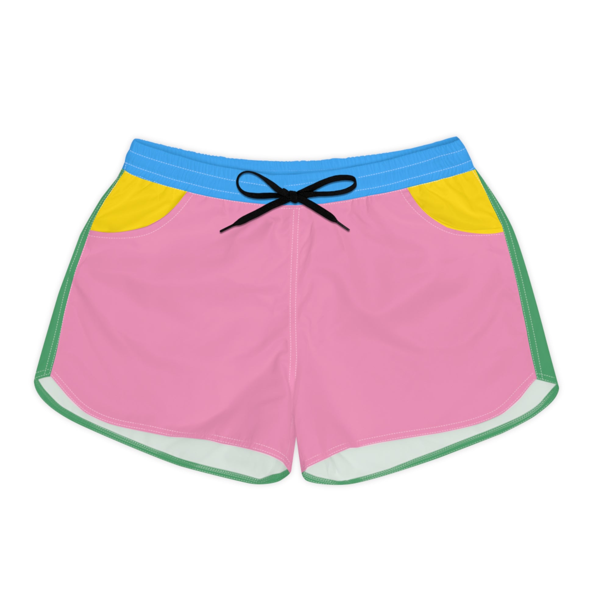 Front view of Solid Color Women's Athletic Shorts.