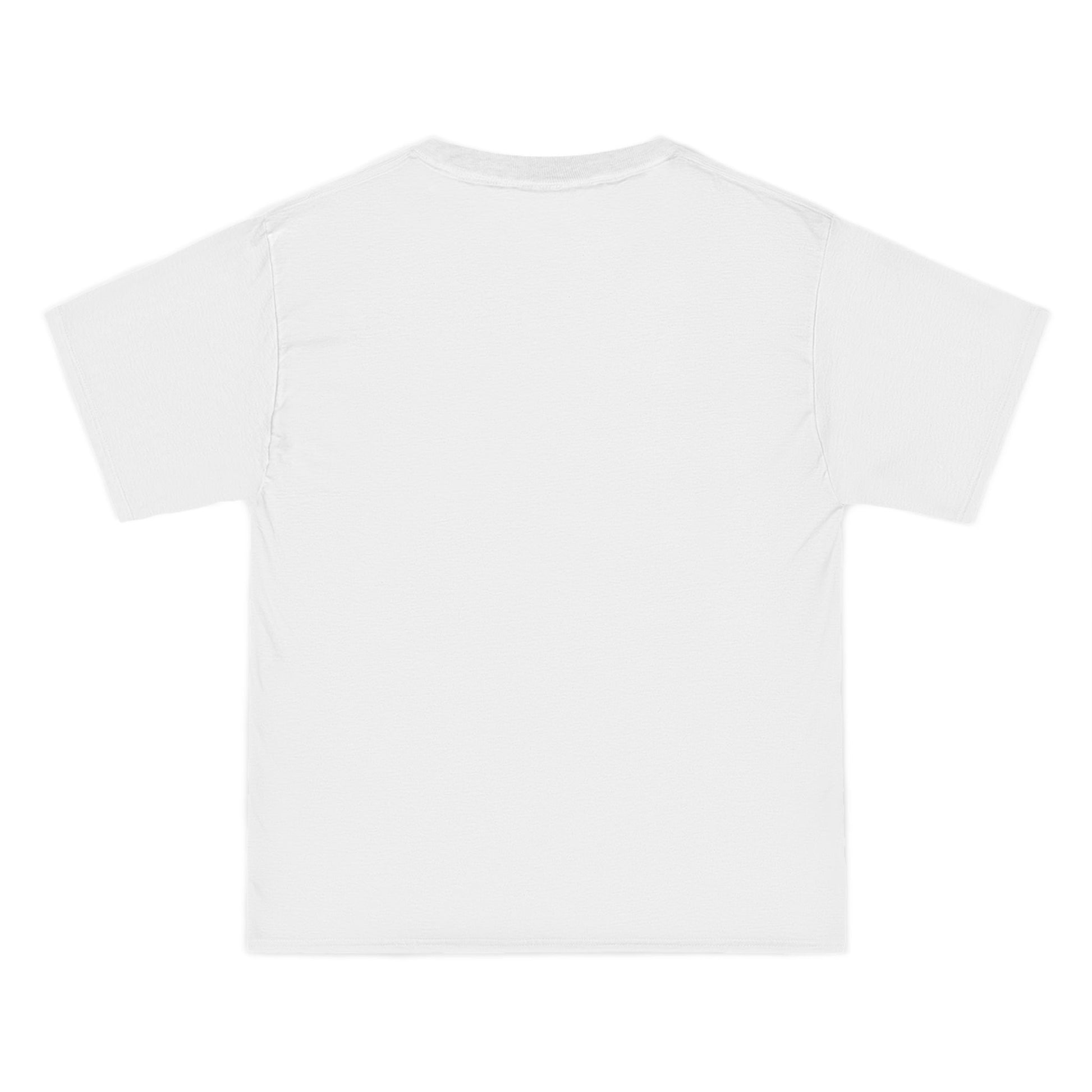Back view of the white TeeMan Graphic T-Shirt with a clean minimalist rear design.