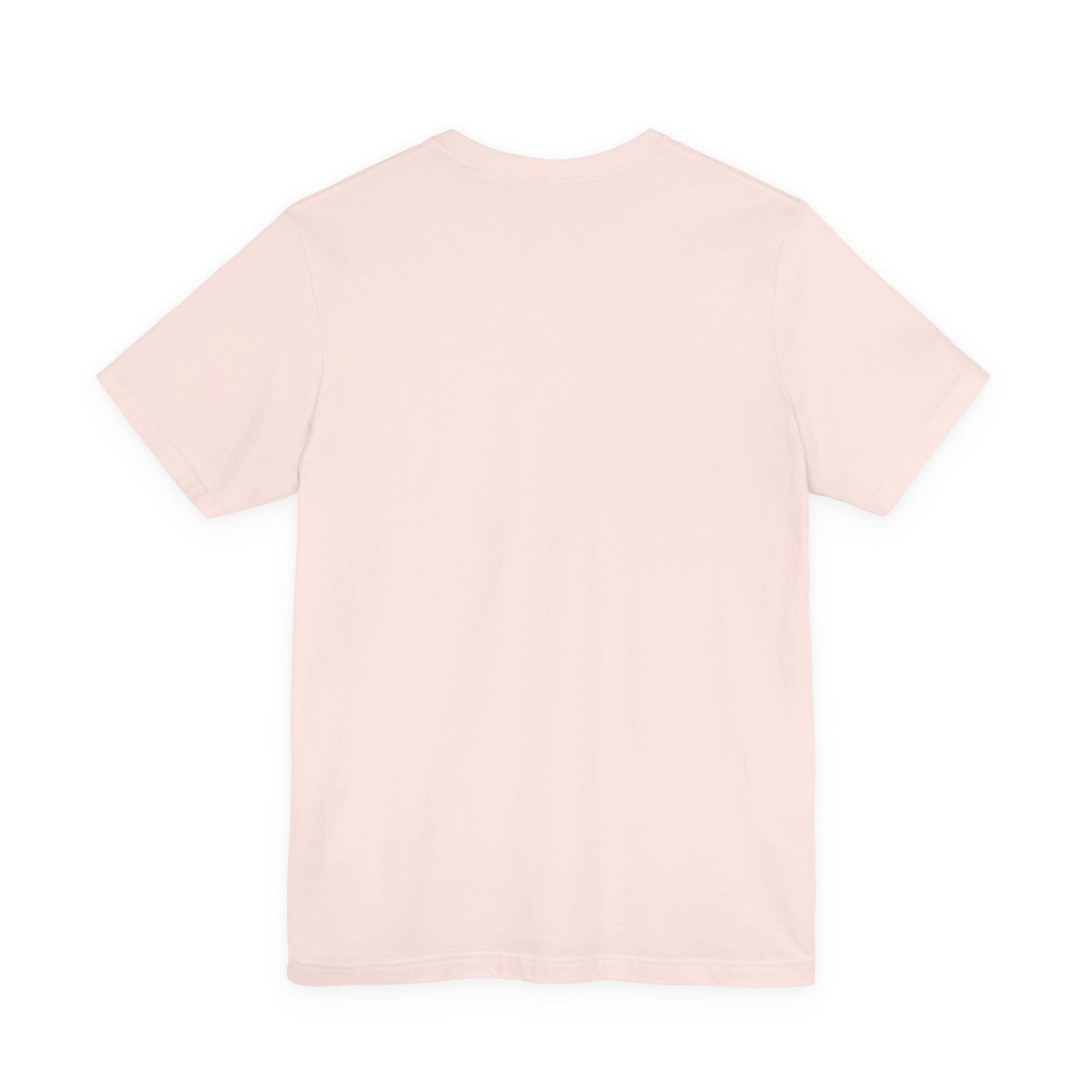 Back view of Unpaid Intern Ian light pink unisex t-shirt
