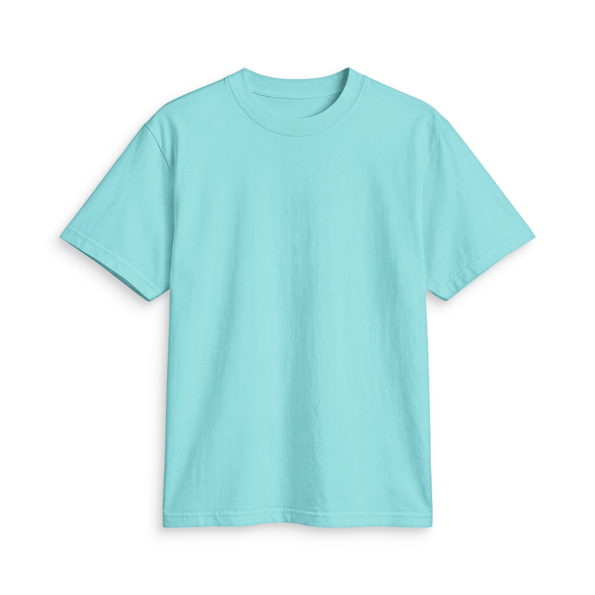 Tiffany blue heavyweight graphic t-shirt with watermelon wedge back print